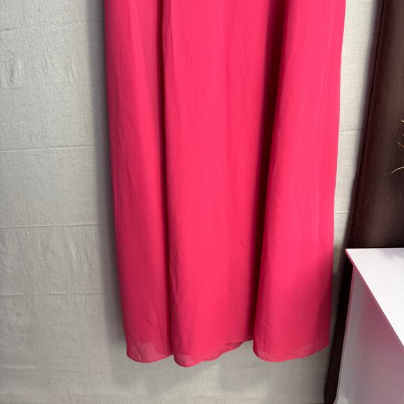 Stephanie Andrews Formal Dress Size 20W Pink Button Detail Tie Back NWT Plus - Picture 3 of 14